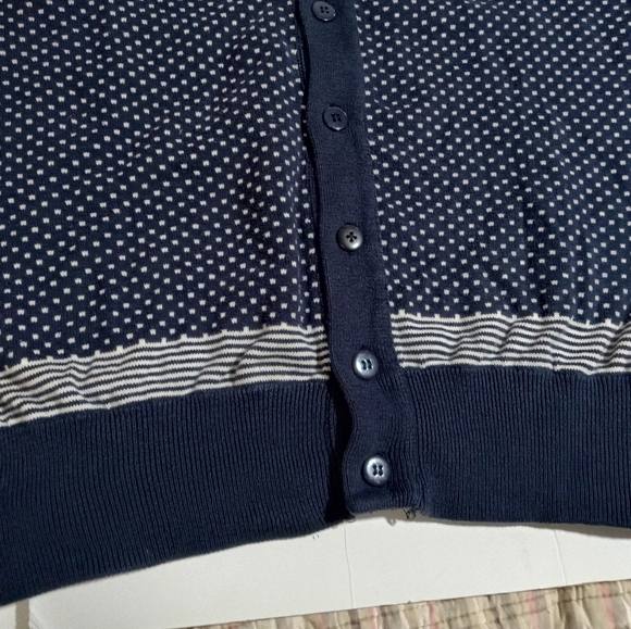 ๐ MEN'S CARDIGAN KNIT SWEATER SIZE SMALL CLOTHES BUTTON FRONT COTTON - Picture 8 of 9